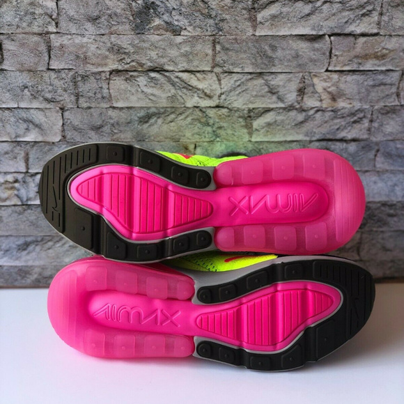 Nike Air Max 270 Flyknit Running Shoes AO1023 501 - Picture 7 of 7